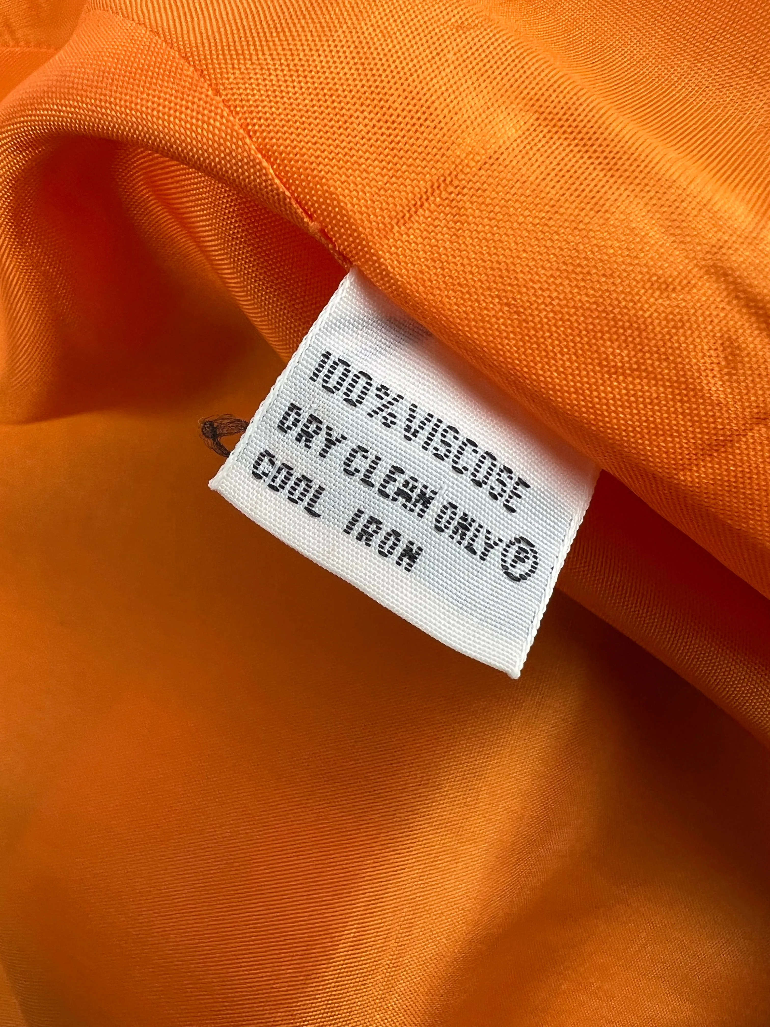 90s Orange   Lime Check Skirt Suit - AU10-12