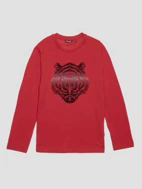 ANTONY MORATO Red cotton T-shirt for boy-MKKL00254