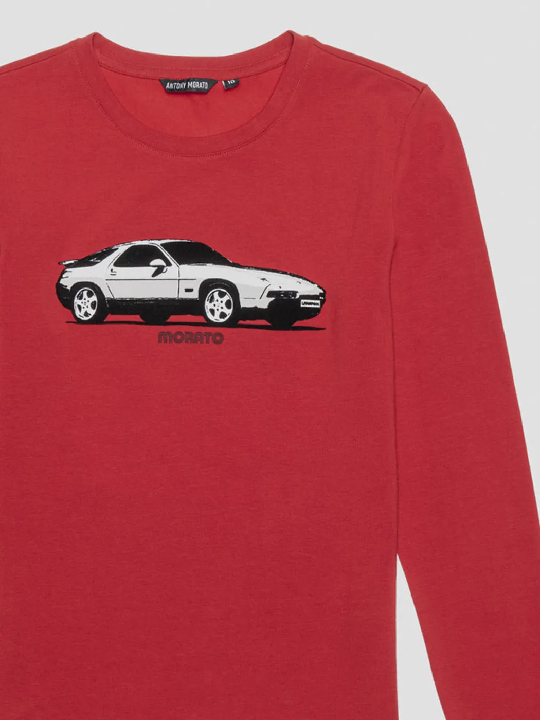 ANTONY MORATO Red T-shirt with print for boy-MKKL00258-50