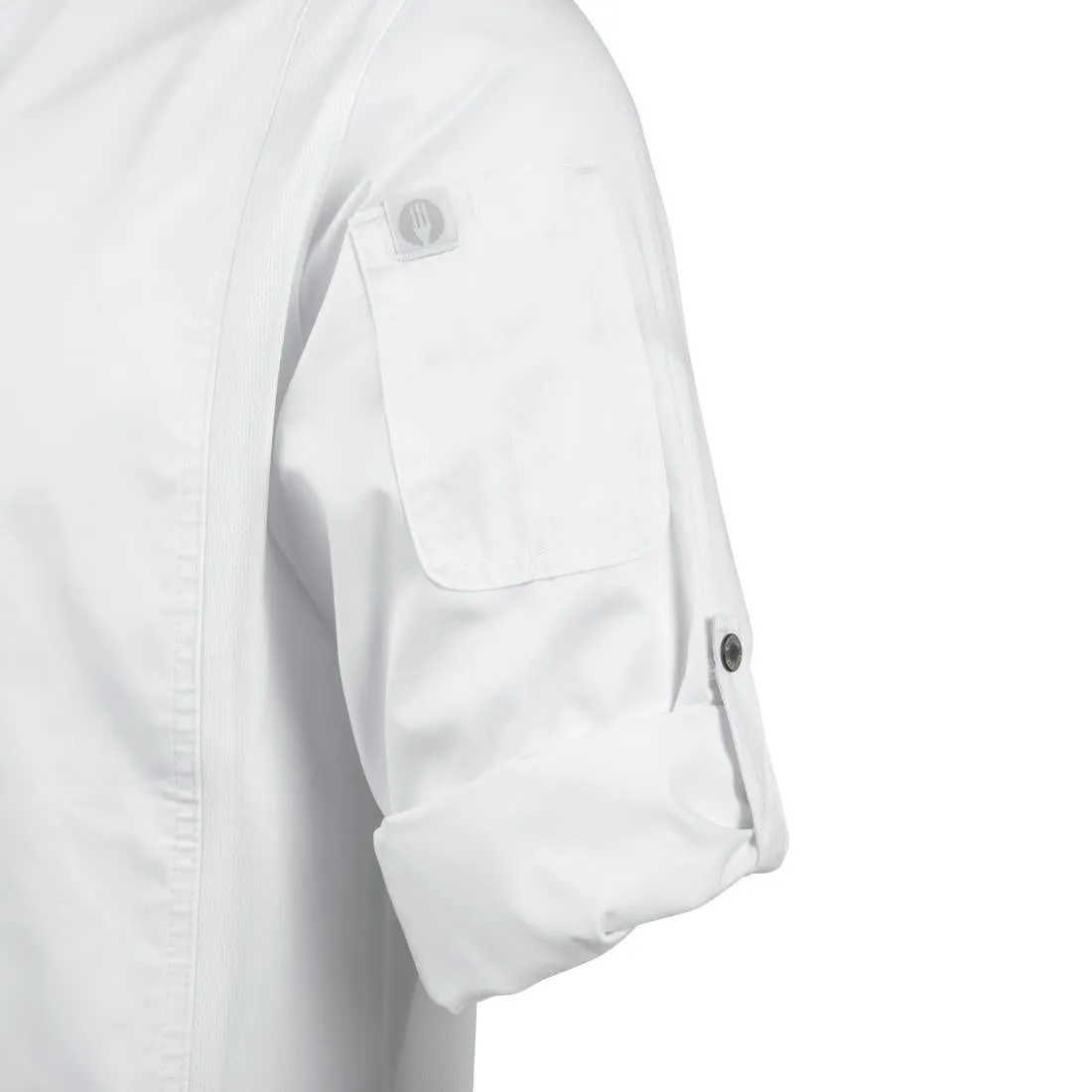 BB264-3XL Chef Works Unisex Hartford Lightweight Chef Jacket White Size 3XL