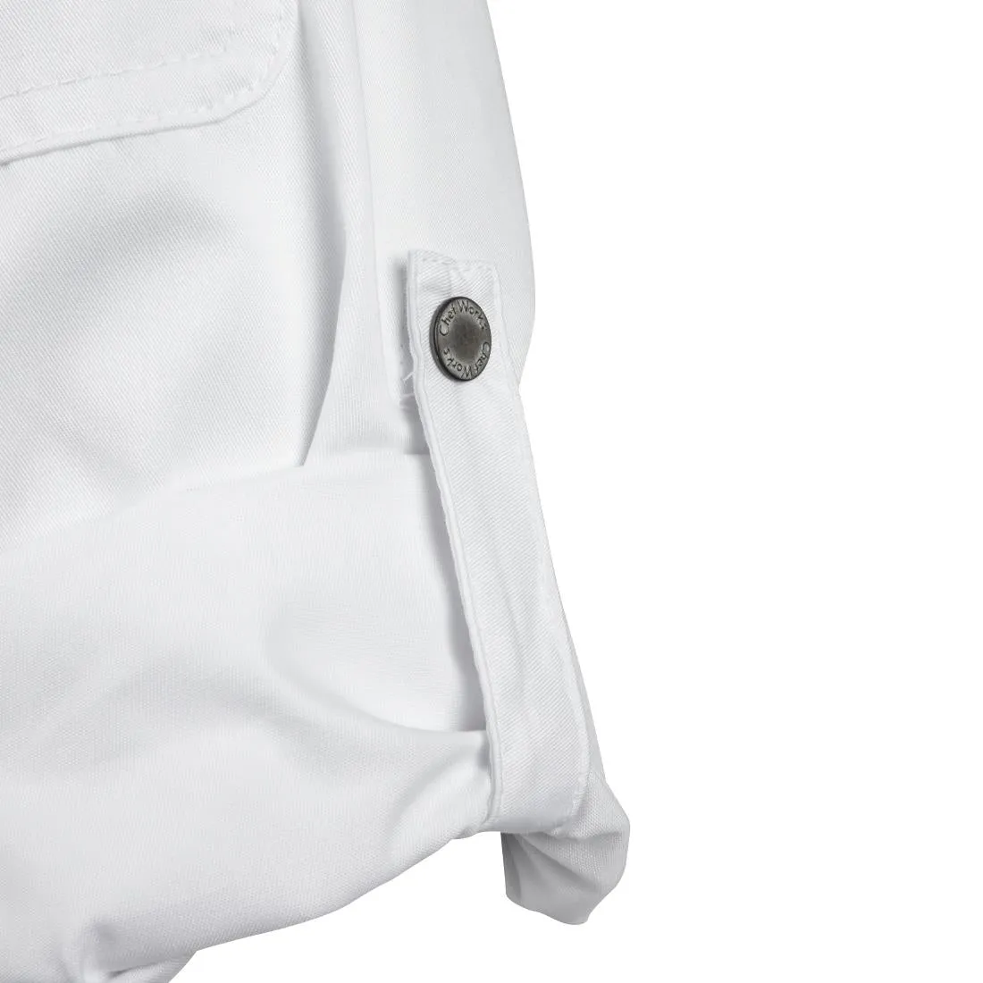 BB264-3XL Chef Works Unisex Hartford Lightweight Chef Jacket White Size 3XL