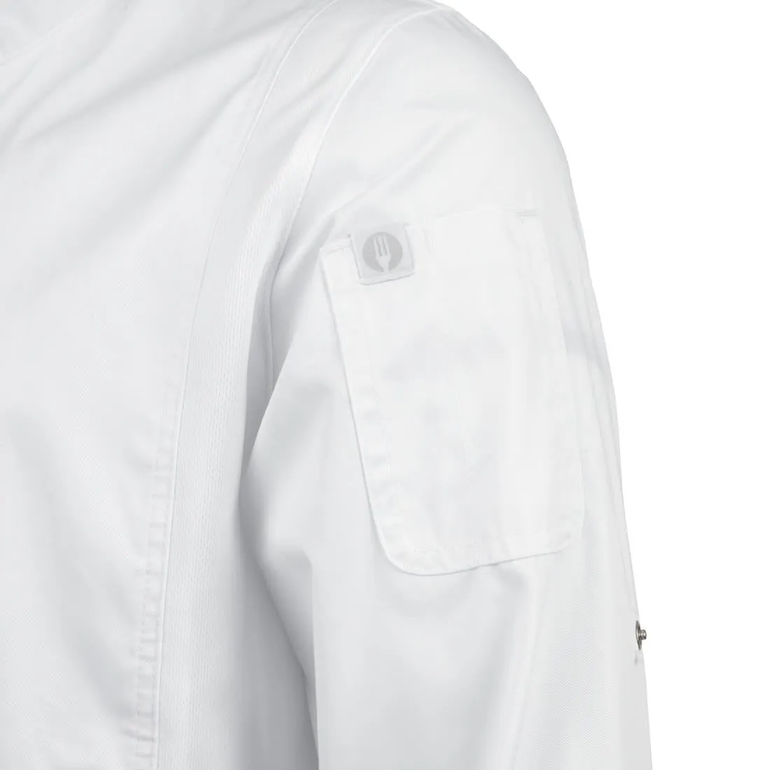 BB264-3XL Chef Works Unisex Hartford Lightweight Chef Jacket White Size 3XL