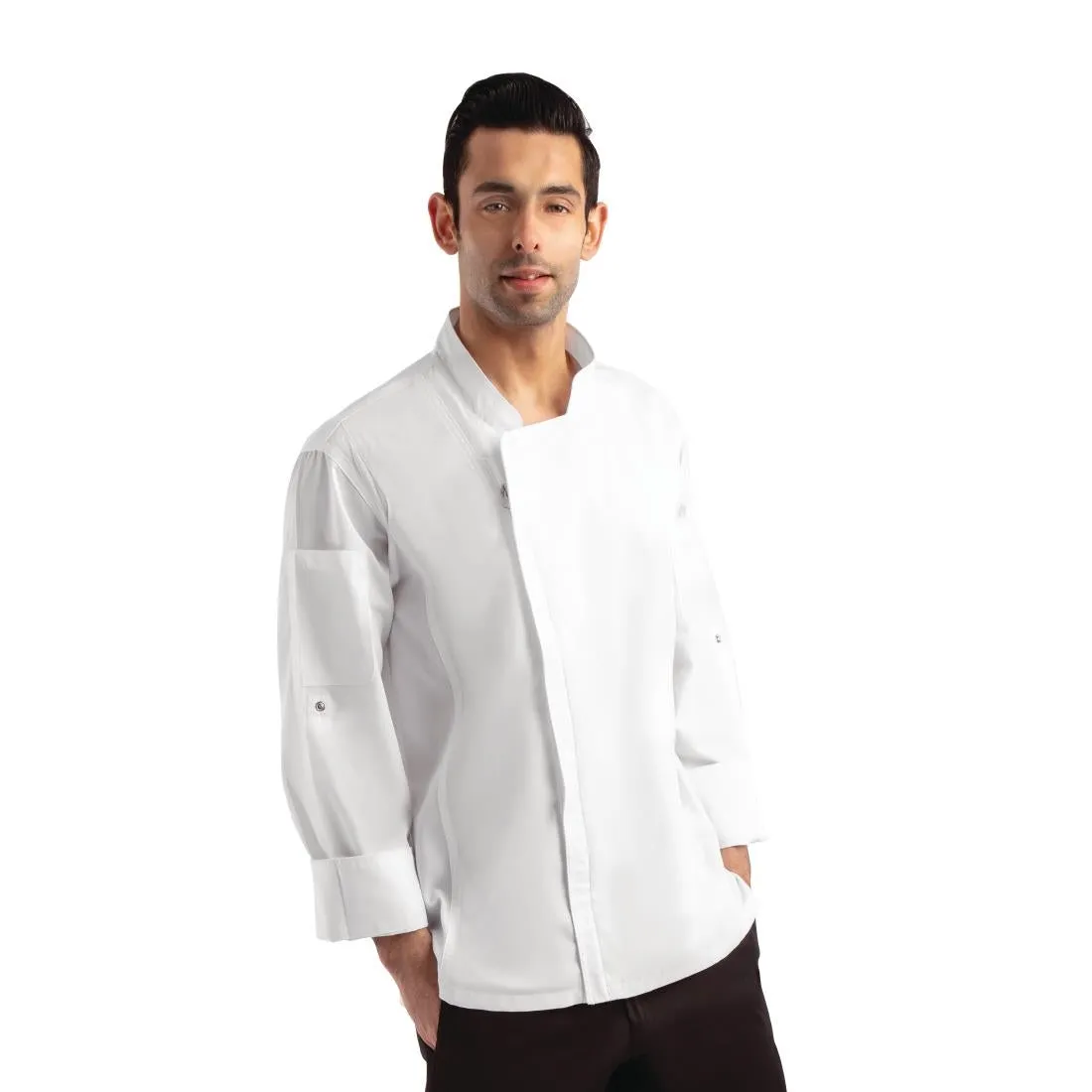 BB264-3XL Chef Works Unisex Hartford Lightweight Chef Jacket White Size 3XL
