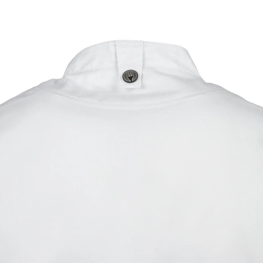 BB264-M Chef Works Unisex Hartford Lightweight Chef Jacket White Size M