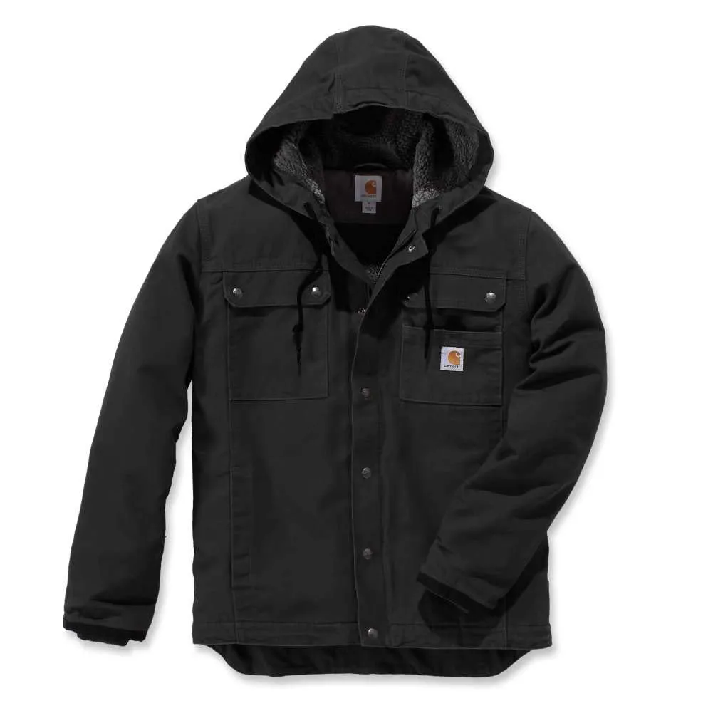 Carhartt Men's Relaxed Fit Washed Duck Sherpa-Lined Utility Jacket