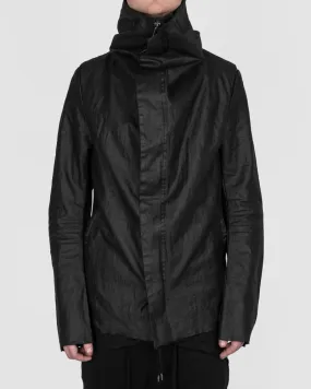 Coated linen jacket