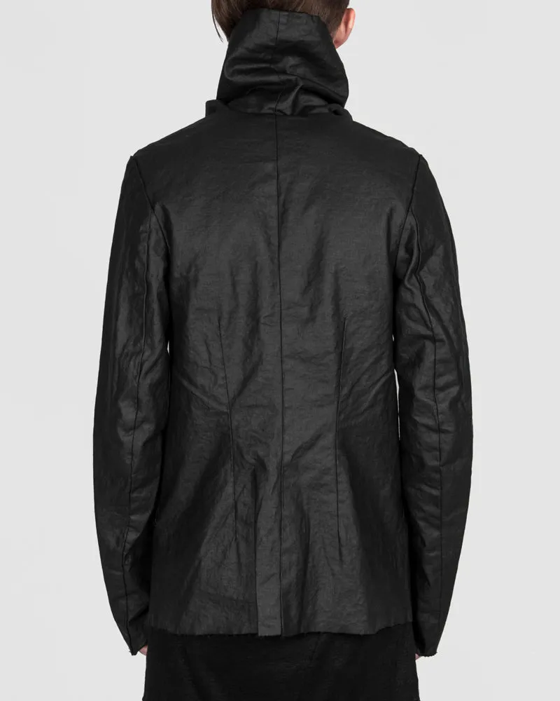 Coated linen jacket