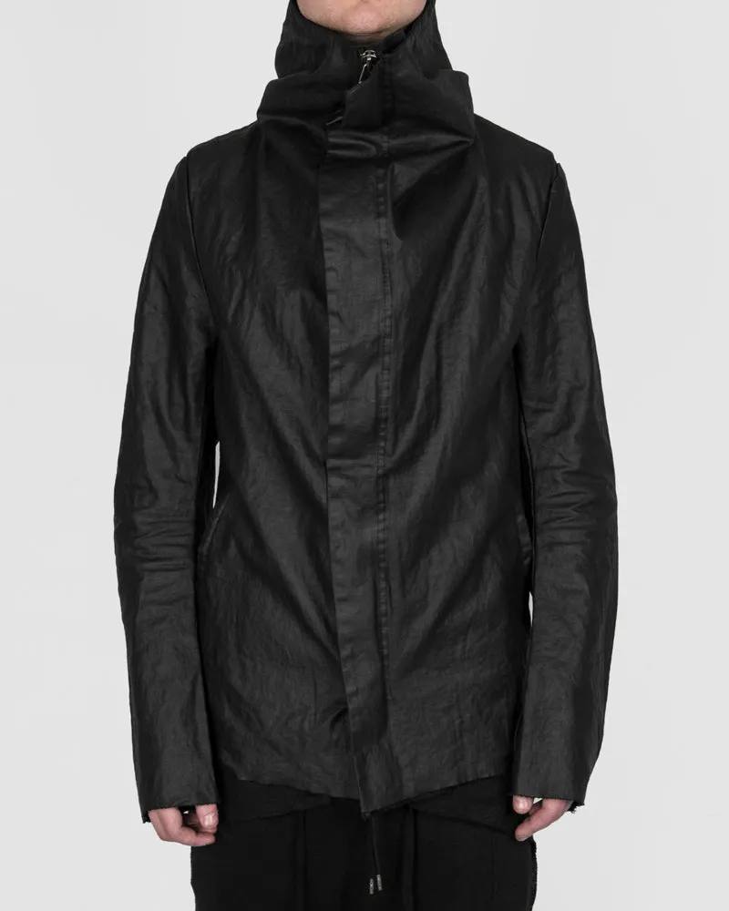 Coated linen jacket