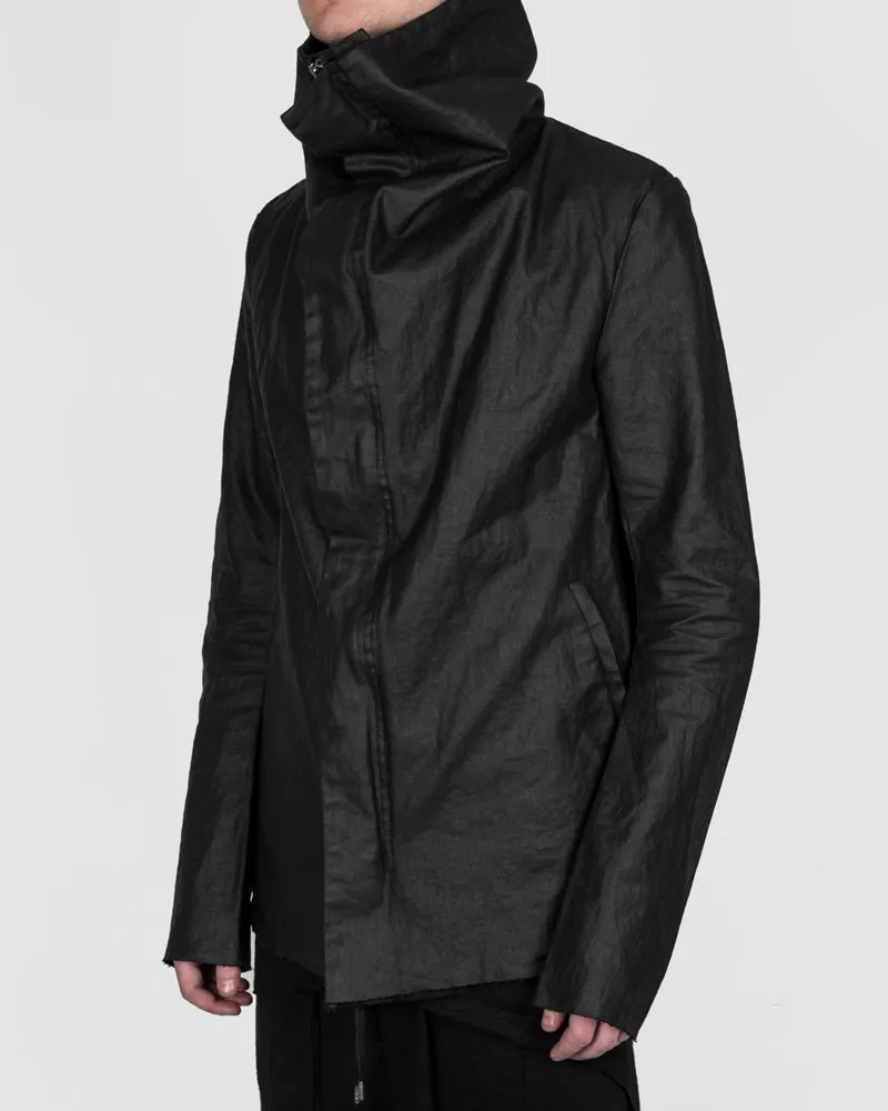 Coated linen jacket