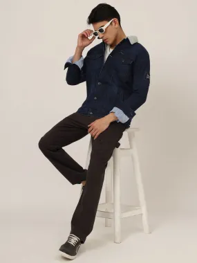 Dark blue Raw wash denim jacket