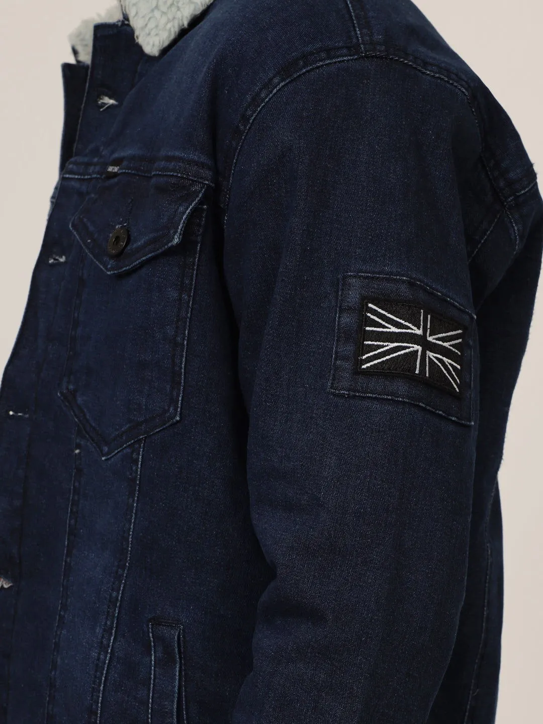 Dark blue Raw wash denim jacket