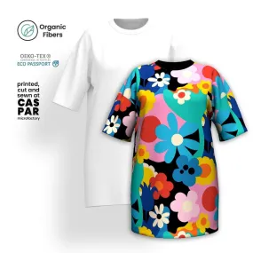 FLORALEI - T-shirt dress (organic cotton)