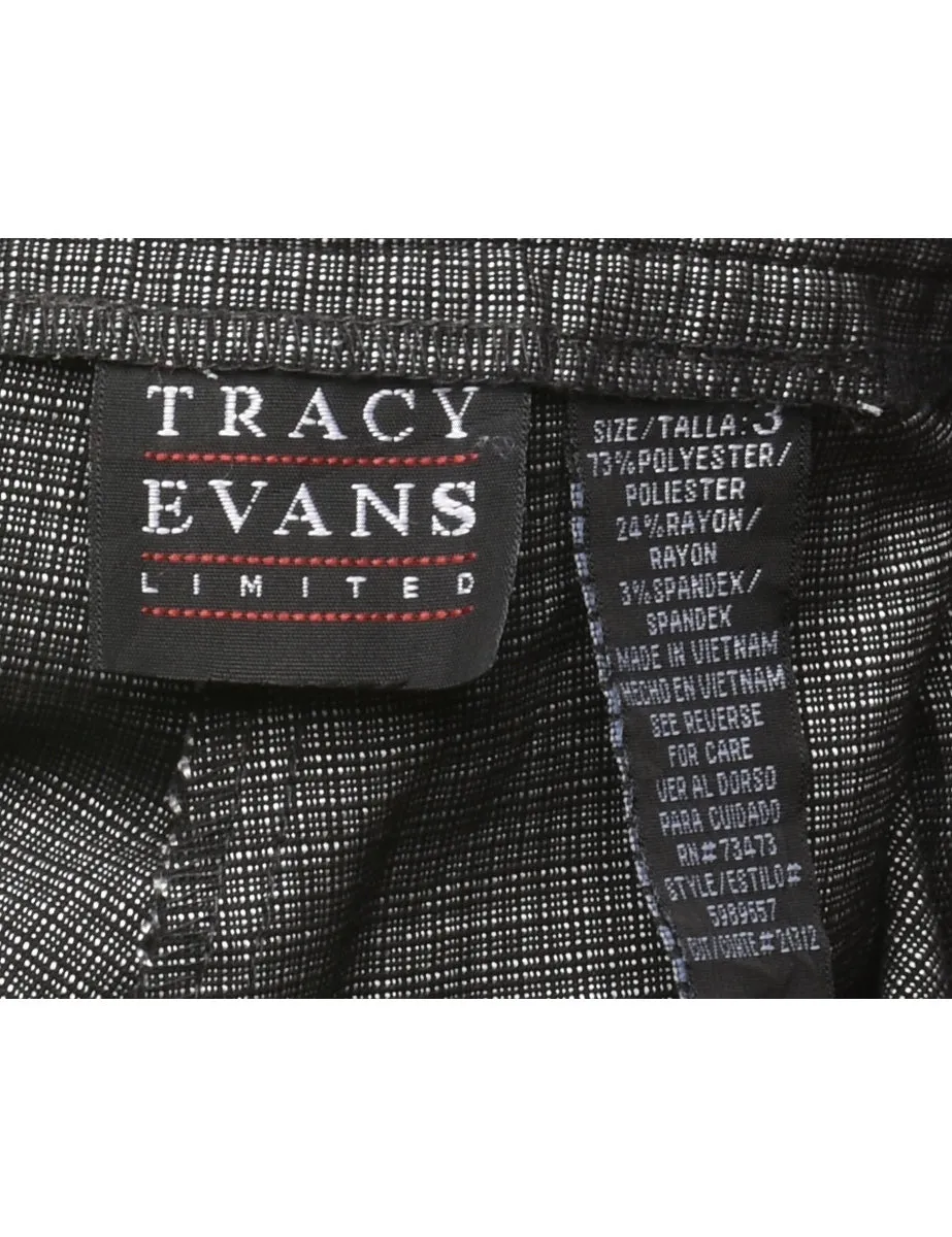 Grey Checked Trousers - W30 L32
