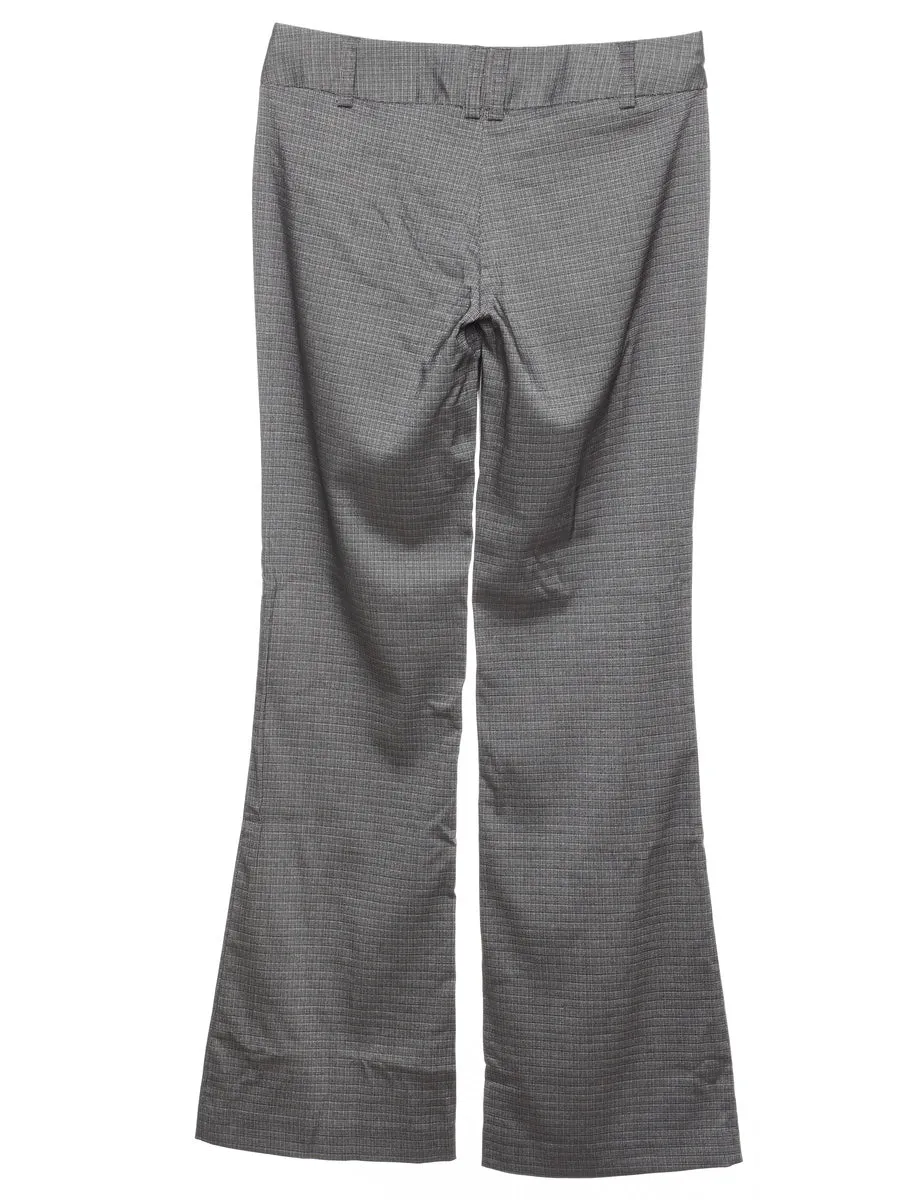 Grey Checked Trousers - W30 L32