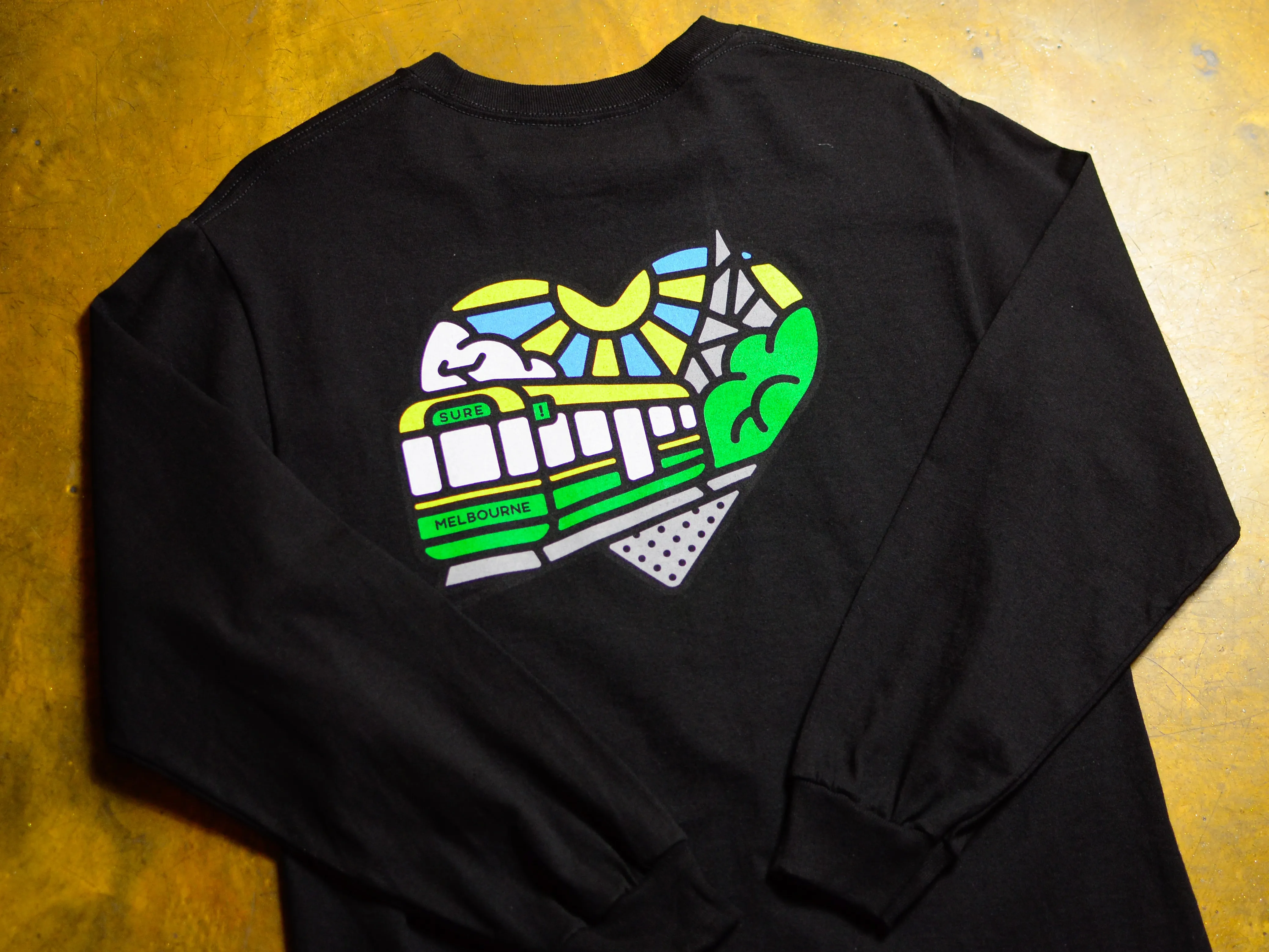 Heartbeat Long Sleeve T-Shirt - Black