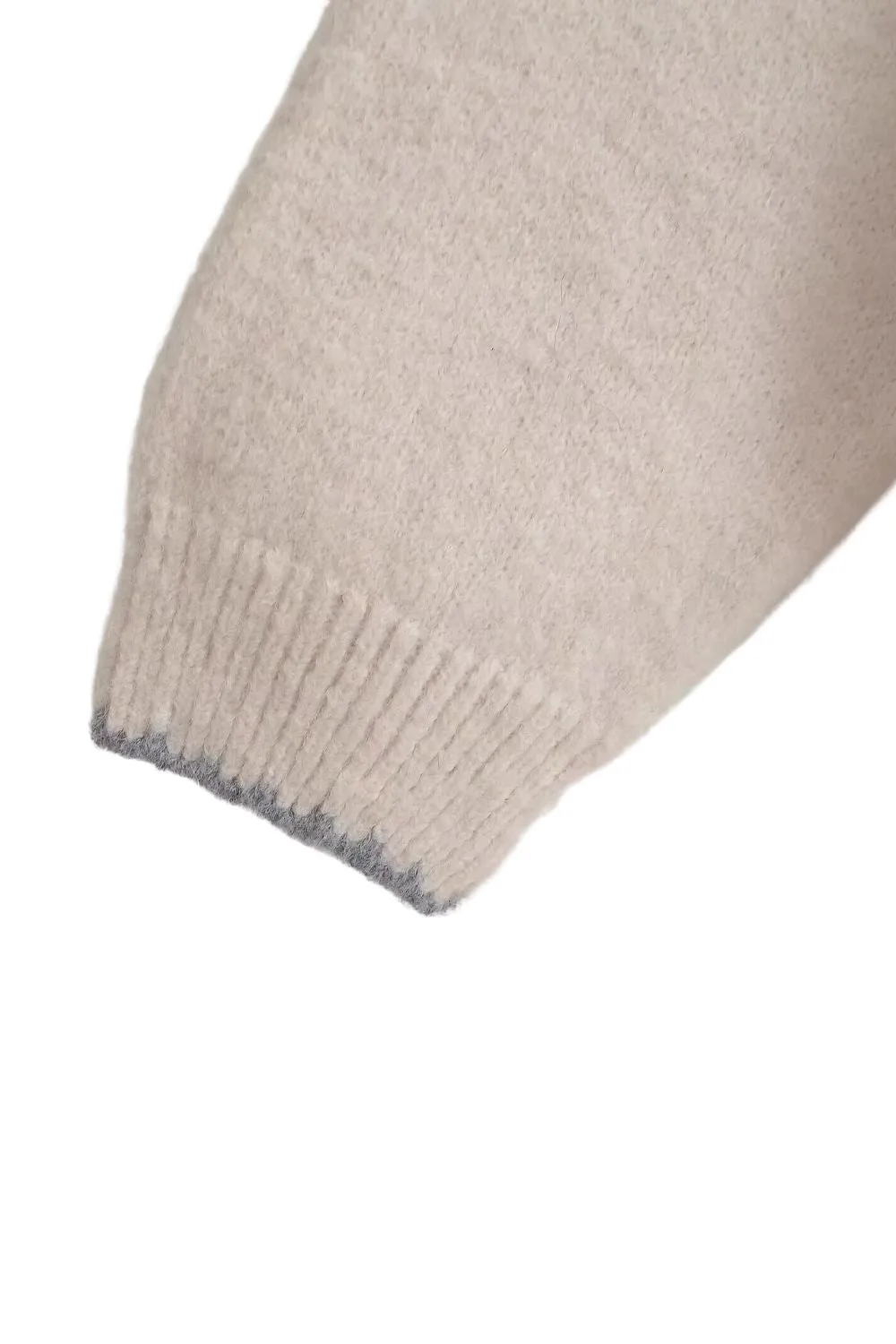 'Isabel' Polo-Neck Long Sleeve Knit Top
