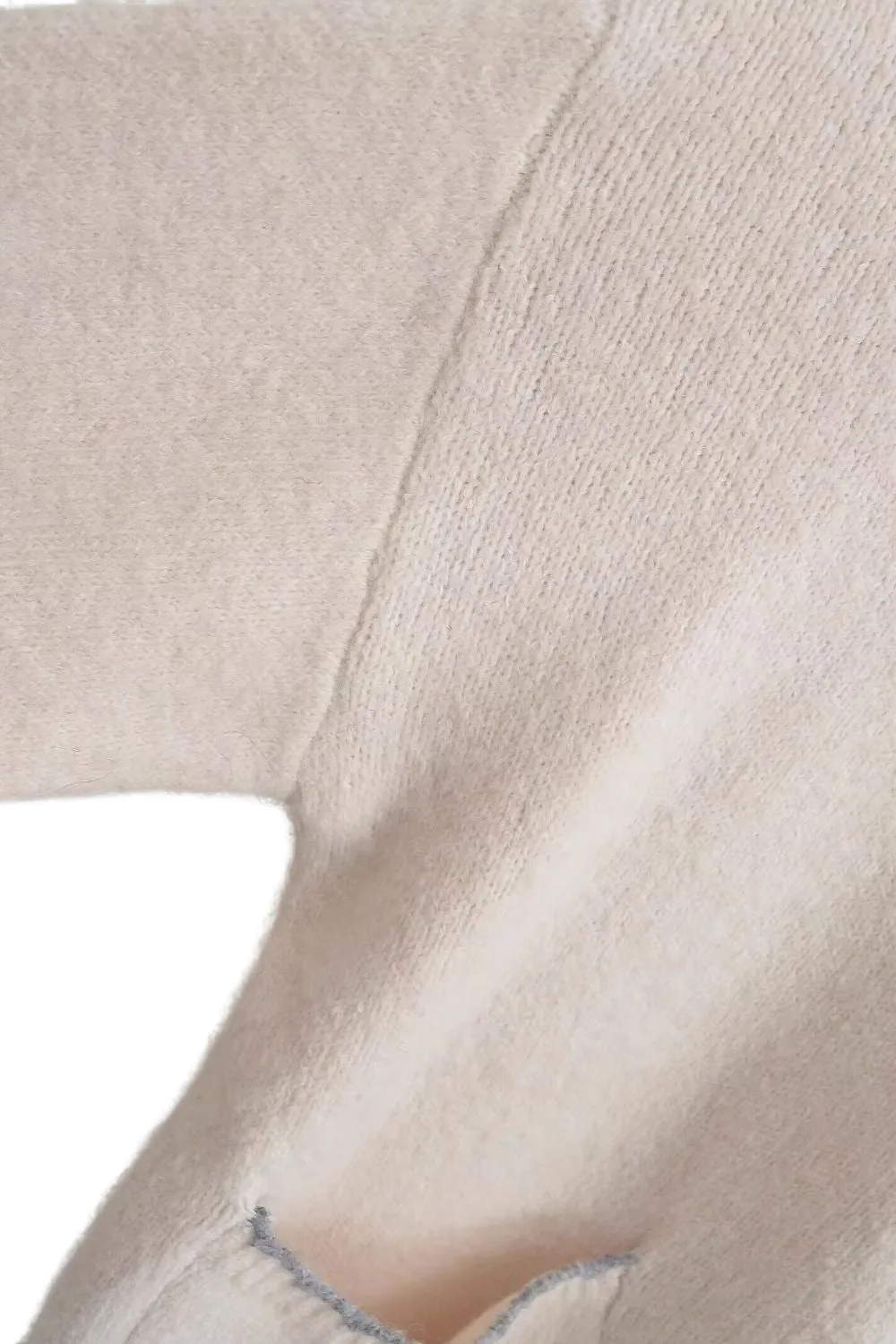 'Isabel' Polo-Neck Long Sleeve Knit Top