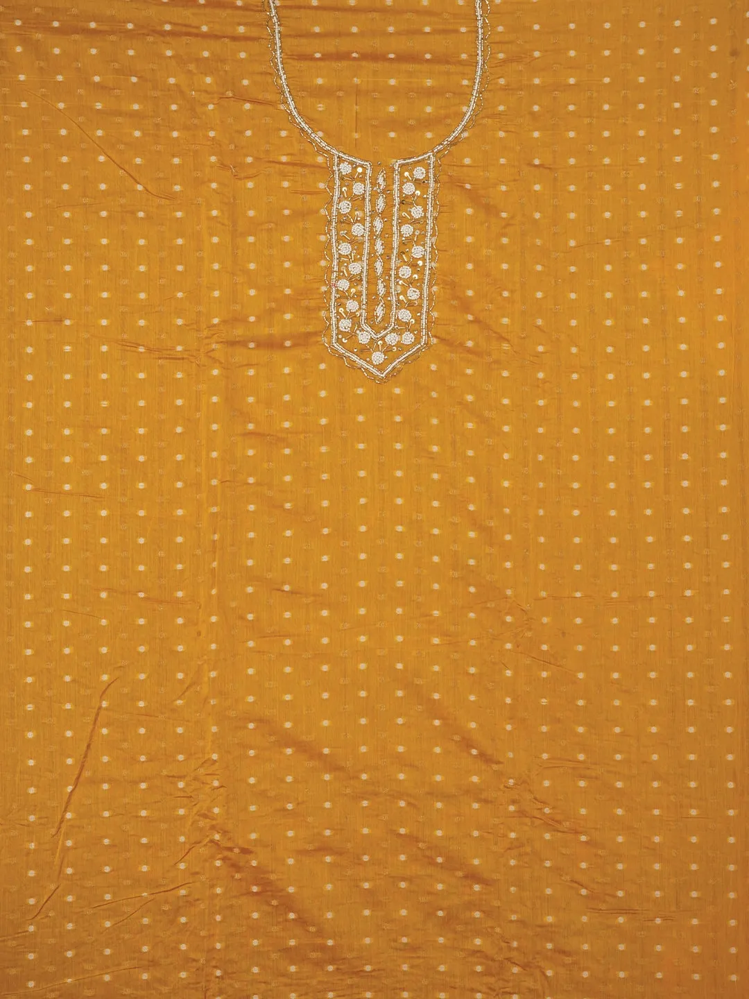 Light Green Zari Pure Cotton Dress Material with Dupatta