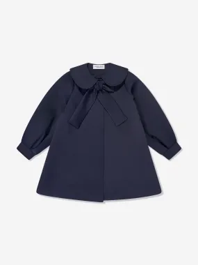 Mama Luma Girls Bow Detailed Jacket in Navy
