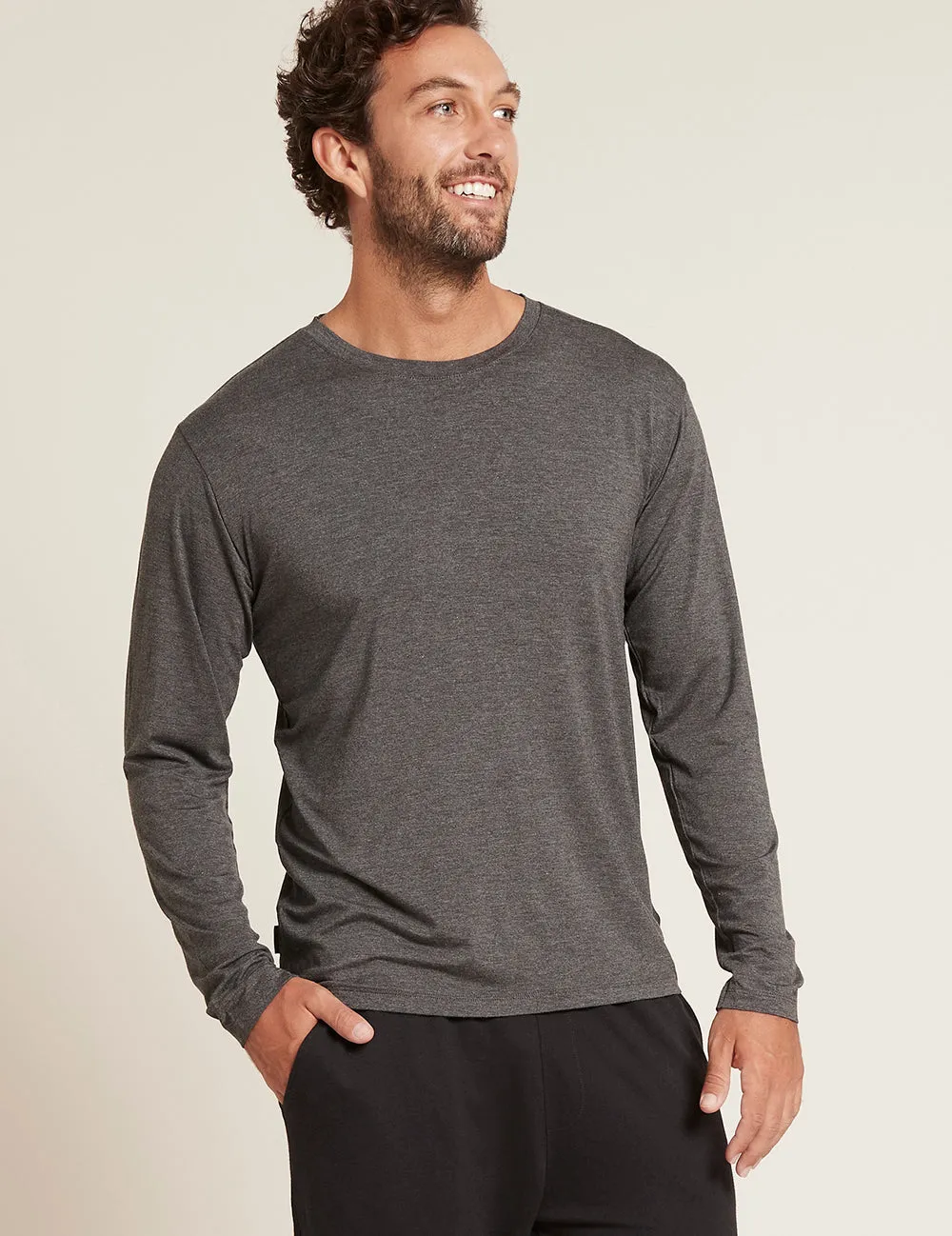 Men's Long Sleeve Crew Neck T-Shirt