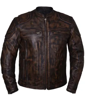 Men's Nevada Brown Utra Motorcycle Jacket