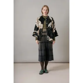 One Hundred Stars Stork Black Velvet Jacket