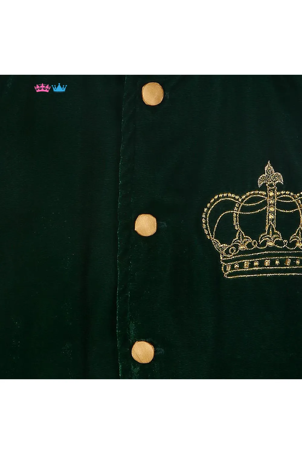 Organic green velvet jacket