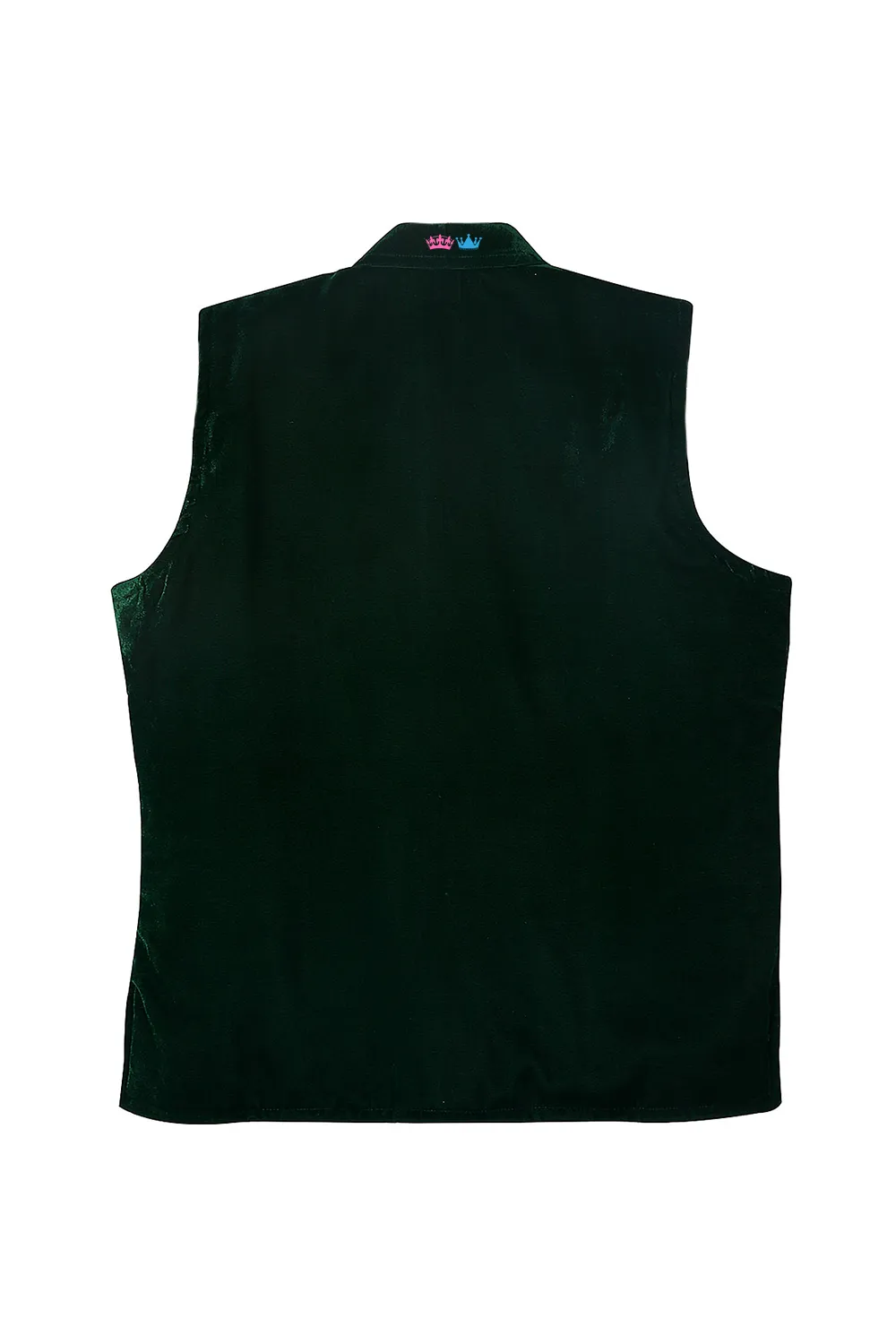 Organic green velvet jacket