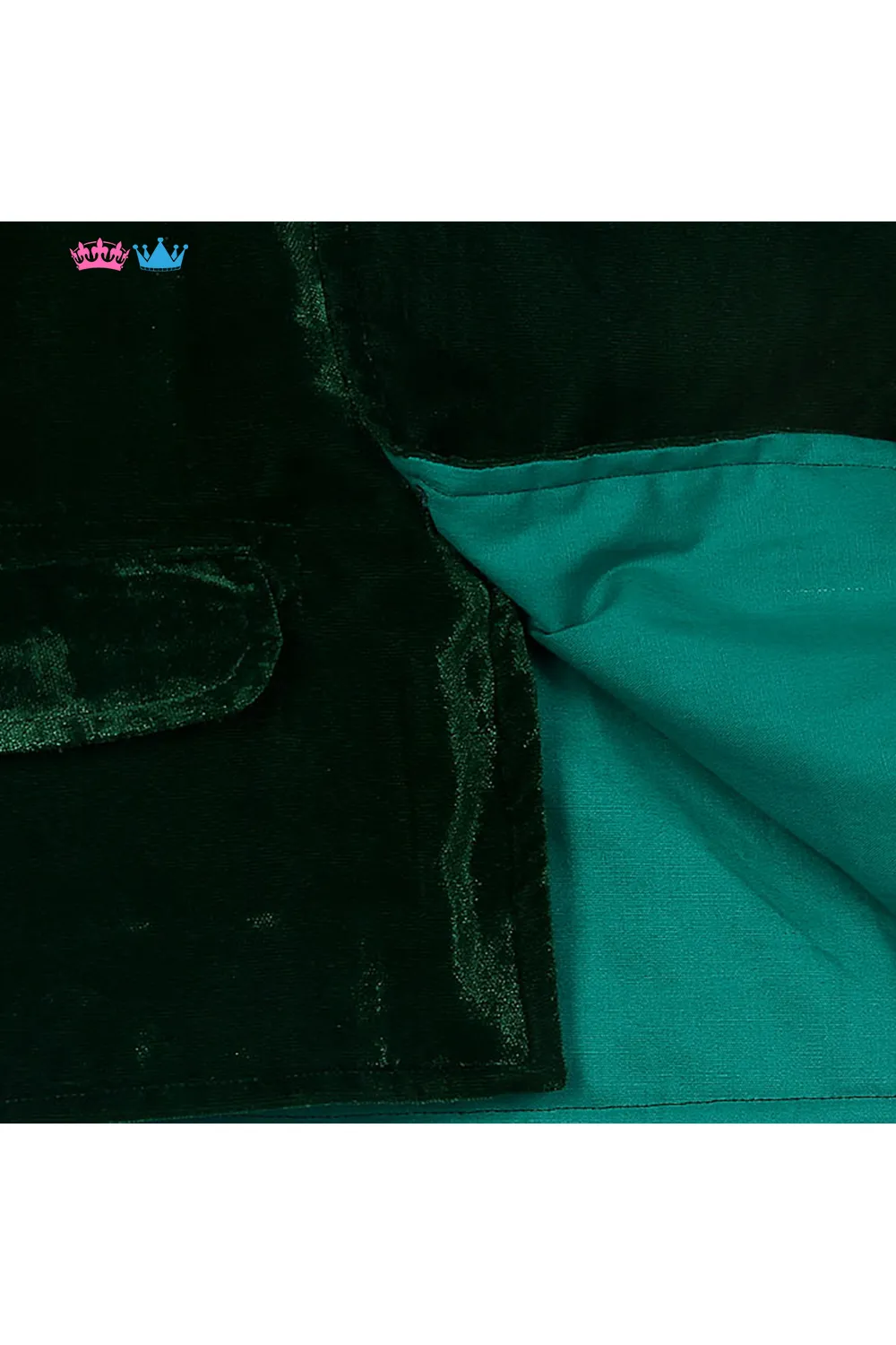 Organic green velvet jacket