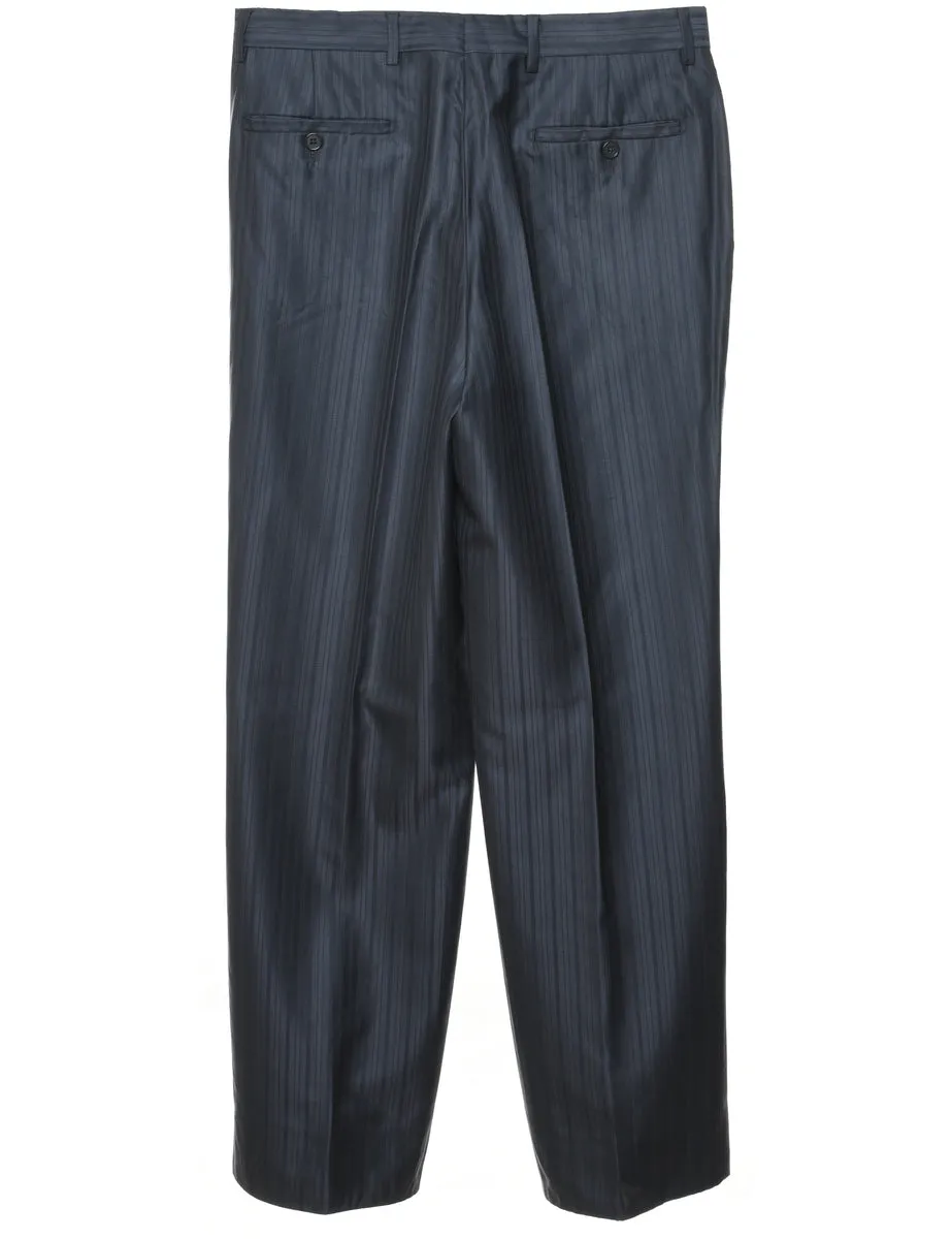 Pinstriped Trousers - W34 L31