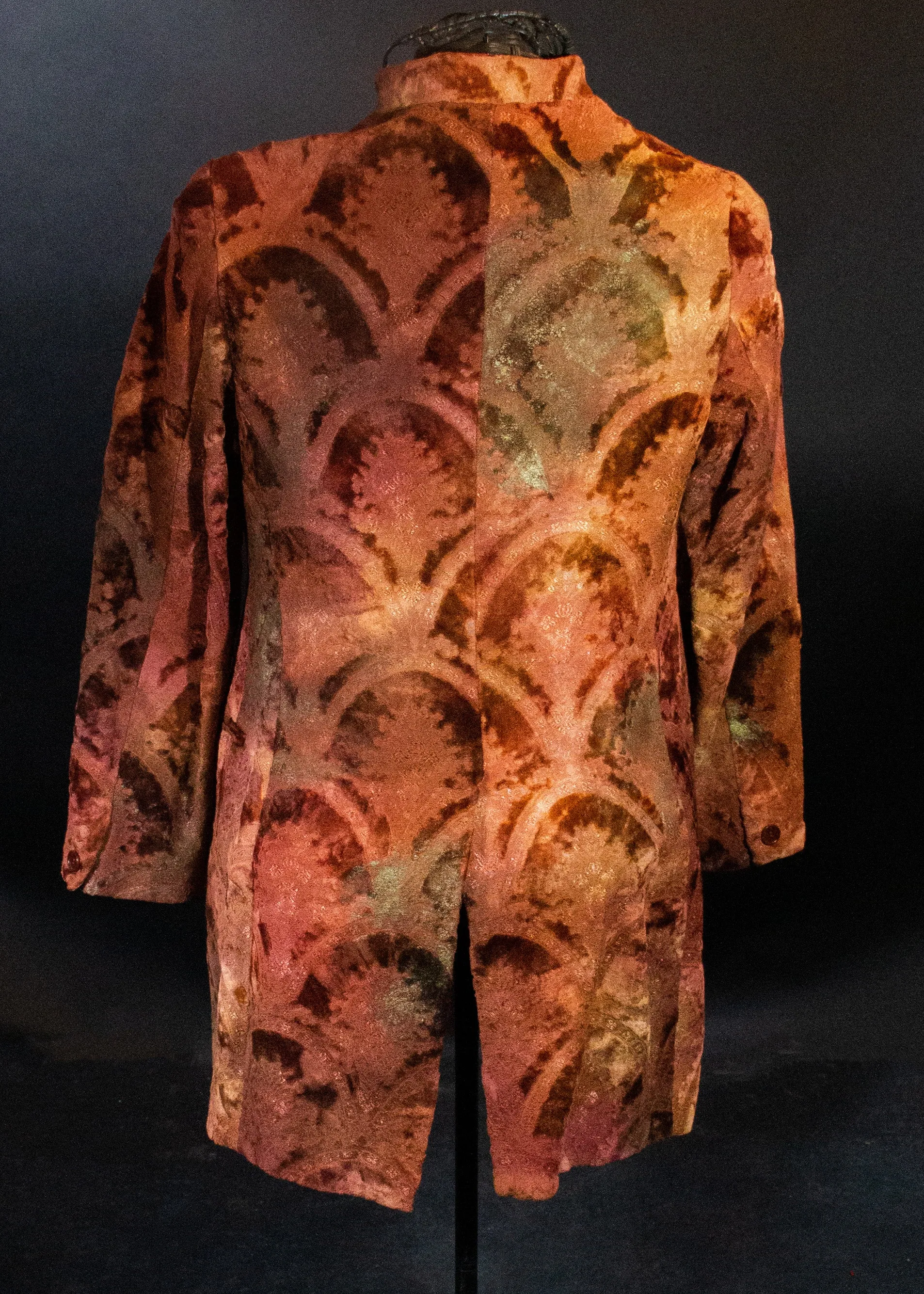 Romeo Gigli  Cut Velvet Venetian  Nehru Jacket