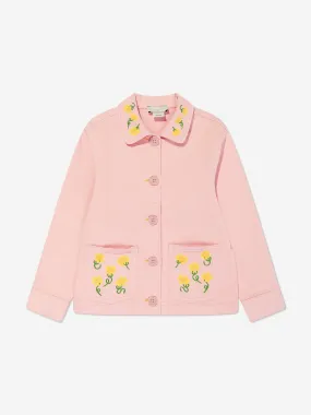 Stella McCartney Girls Flower Jacket in Pink