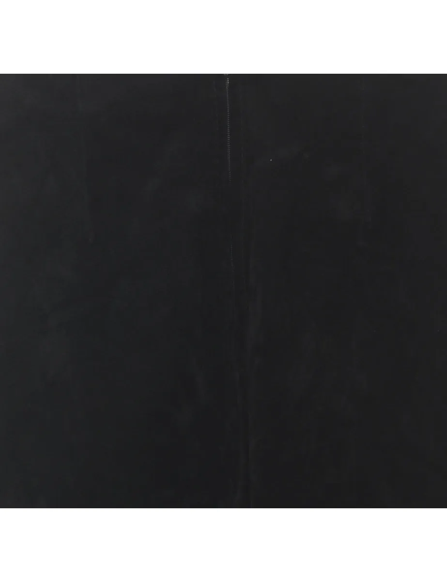 Suede Black Tapered Trousers - W31 L28