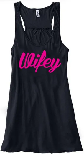 Wifey Bella Flowy Racerback Tank Top