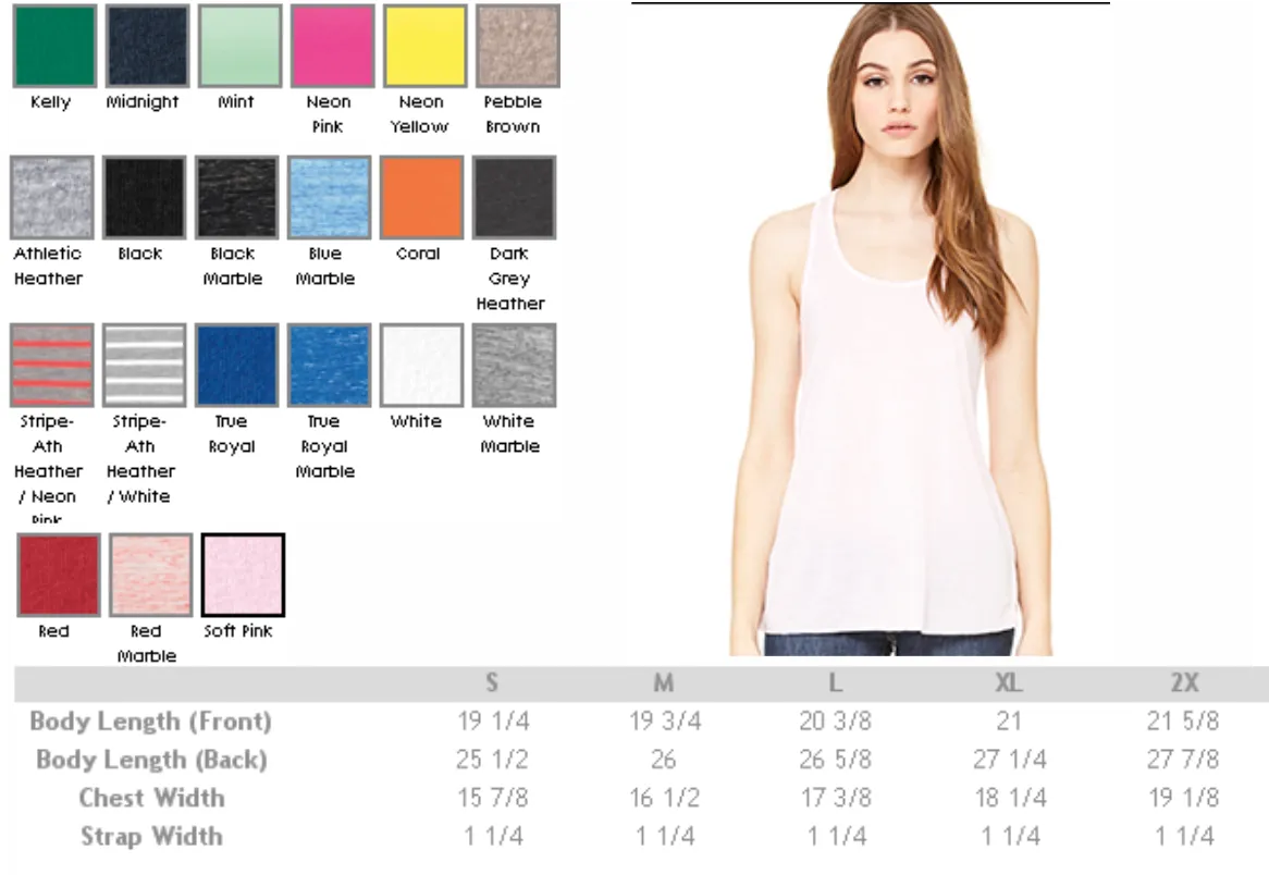 Wifey Bella Flowy Racerback Tank Top
